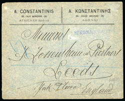 1906 Olympic issue covers used in combination with Mercury issues ...