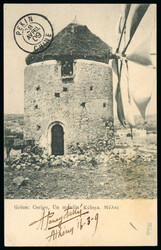 Maritime: Small accumulation with stamps with part cancels including ...