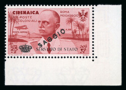 Servizio Aereo: 1934 25l + 2l air post official stamp for the ...