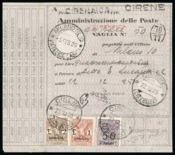 1924 Postage due for money orders, complete set + one example of the ...