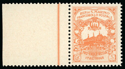 1916, Croce Rossa, 5 c. arancia e 10 c. rosa carminio, non emessi, ...