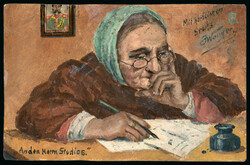 1902-04 group of 4 handpainted postcards from Schaan to Tirol, all ...