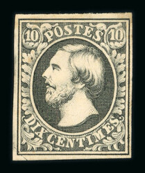 1852 10c unused (regummed), fine to good margins, minor toning, fine; ...