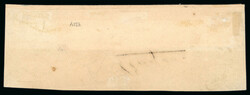 1855 4th Printing 1Sgr light brownish-red in horizontal strip of five ...