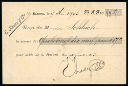 1900s Grosshezog Albert group of six postal history items with 1900 ...