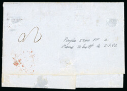 1860, Coat of Arms, eleven used stamps (including one on a large ...