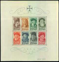 1945 Souvenir sheet (Michel 7), fifty mint n.h. examples, very fine