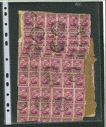 1946 large parcel piece to Portugal plastered with 101 examples of ...