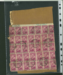 1946 large parcel piece to Portugal plastered with 101 examples of ...