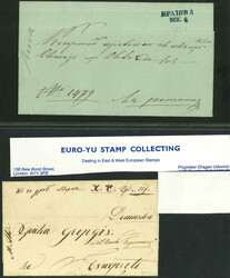 Attractive group of ten stampless covers with a variety of different ...