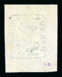 1858 Bull's Head 40 parale light blue on white paper, a good to very ...