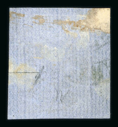 1858 Bull's Head 40 parale blue on white paper, fair to large margins ...