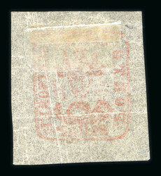1858 Bull's Head 80 parale brick red on white-yellowish paper, with ...