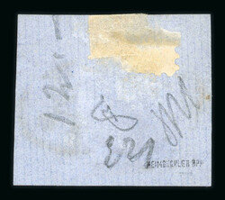 1858 Bull's Head 80 parale brick red on white-yellowish paper, with ...