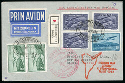 Zeppelin 1932 4th South American Flight: registered airmail cover ...