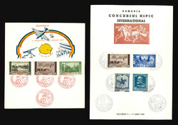 1937/39 Six souvenirs bearing special postmarks of various events ...