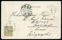 1906 Picture postcard showing the cabins of the resort, sent on 15 ...