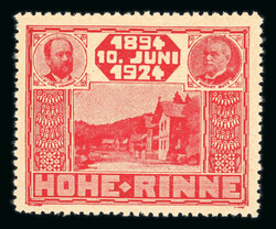 1910-1924 Group of 3 unused sets of the Hungarian Hohe Rinne (now ...