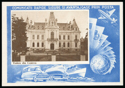 1956 Group of 24 different acknowledgment stationery illustrated ...