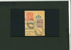 Collection: An eclectic group of items on pages with 1867 1p ...