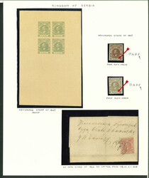 Collection: An eclectic group of items on pages with 1867 1p ...