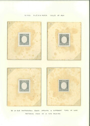 1924 King Alexander: De La Rue 1 Din group of four different ...