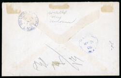 1895 cover addressed to Baron Gunzburg at Shanghai bearing single ...