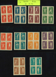 North East 1949-50 sets, all reprints, the 1949 Trade Unions set cto ...