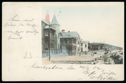 1902 fine early colour postcard of Tsingtau to Stockholm, Sweden ...