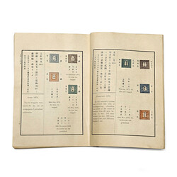1896 "A Short History of Japanese Postage Stamps" presentation book ...