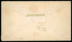 United States 1886 5c brown Garfield envelope addressed to an ...