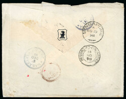 1898-99, group of six incoming envelopes from the UK with various ...
