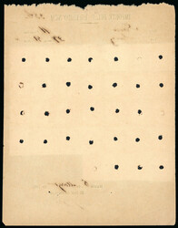 1883, Two official forms for telegrams via Suez to Paris and other to ...