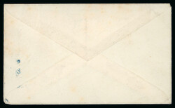 1883 small calling card size envelope to Paris franked 1879 1c green ...