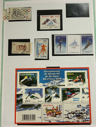 1930-2005, mint and used collection of thematics in five big ...