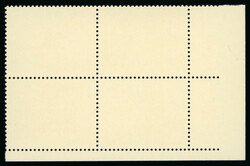 Animals: 1989 Prehistoric animals 25c corner marginal se-tenant block ...