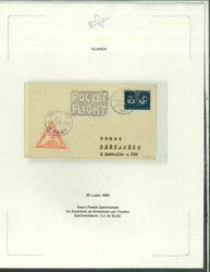 1930-40s collection of 73 Netherlands rocket post covers from an ...
