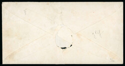 1852, Ganzsachenausschnitt, in frischen Farben, allseits breit- bis ...