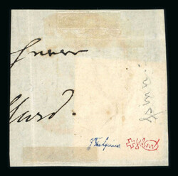 1847, Basler Taube, in der 1. lebhaftblauen Nuance, Druckform 1, 29. ...