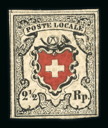 1850, Poste locale in der braunrot/tiefschwarz Nuance, farbintensives ...
