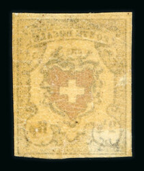 1850, Poste locale in der braunrot/tiefschwarz Nuance, farbintensives ...