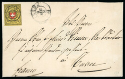 1851, Rayon II, Type 12 des Steins B-RO, mit Retusche « ...