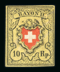 1850, Rayon II, Type 11 des Steins B1-LU, mit Plattenfehler « ...