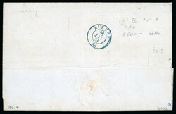 ALEX INSTRUCTIONS FROM GG: ILLUSTRATION IN TEXT + STAMP ENLARGED1854, ...