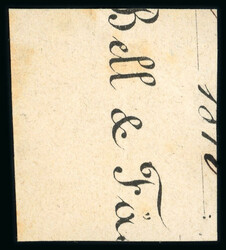 1863, 40 Rp. grün, auf kleinem Briefstück (zur Kontrolle gelöst, ...