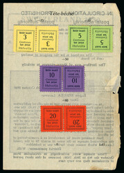 1930, Gebühr bezahlt/Taxe percue Briefmarken vom Briefmarkenhändler ...
