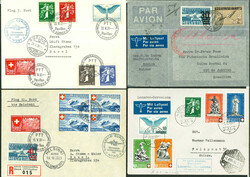 1926-1949, kleine Zusammenstellung von 10 Flugbriefen, dabei viele ...