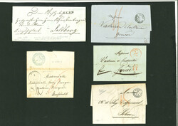 1829-1860, kleine Zusammenstellung von 15 Vorphilabriefen, dabei 10 ...