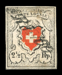 1843-1940, kleines Tresorlot ab Zürich 6 mit waagerechten ...
