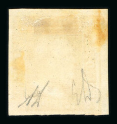 1859 1/2 Gr. plate I, orange (arancio), white paper left-hand mint ...